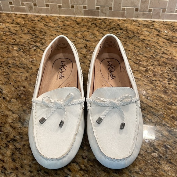 Life stride Transport driving moccasin white 11W - Picture 2 of 4
